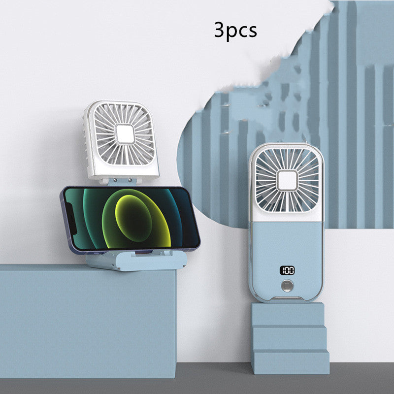 Folding Portable Digital Display Handheld Small Fan.